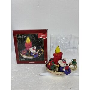 Vintage Christmas Ornament In Original Box Wee Reader Carlton Cards 1990s